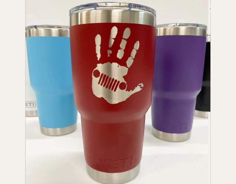 LOGO engraved on mugs