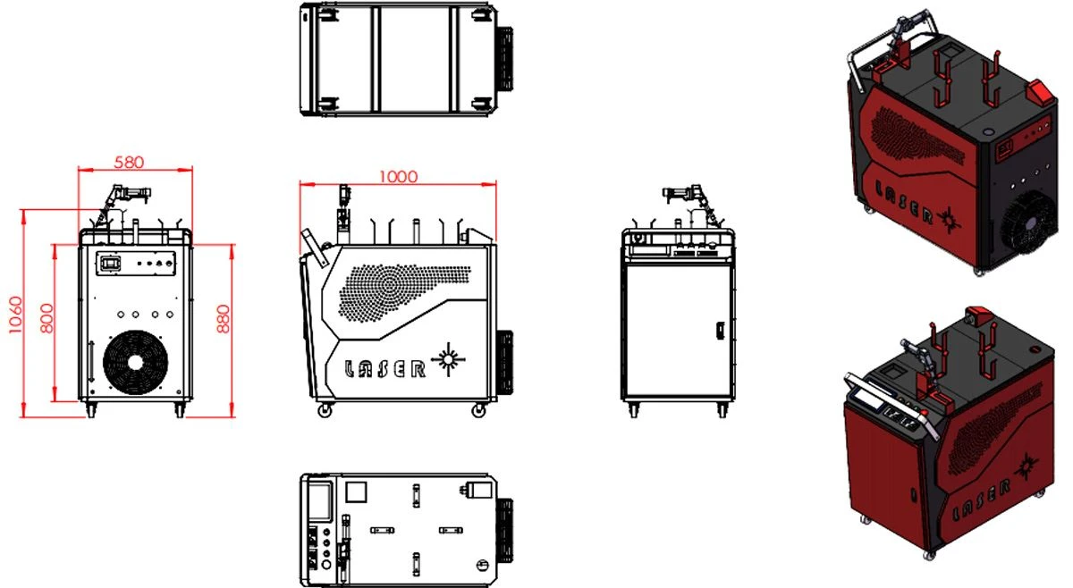 product-1-1 sketch of MINI Fiber Laser Welder