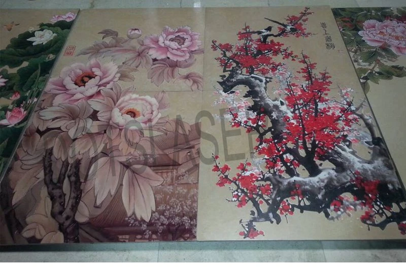 Granite engraving color crafts