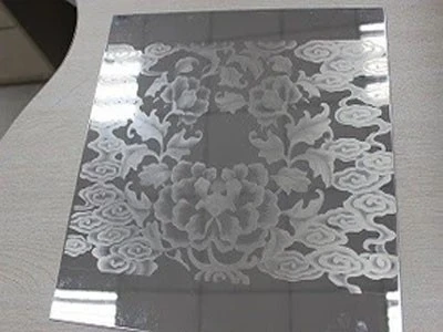 Laser marking patterns on mirror Laser marking patterns on mirror