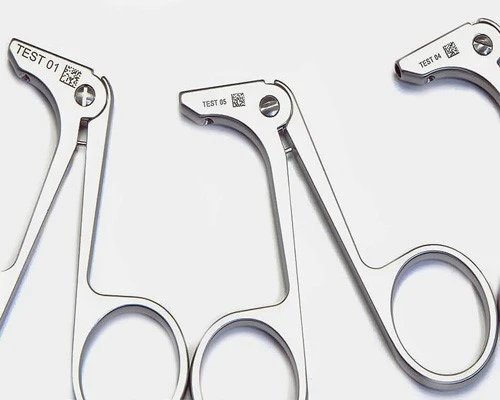 Delicate laser marking on medical produtcs